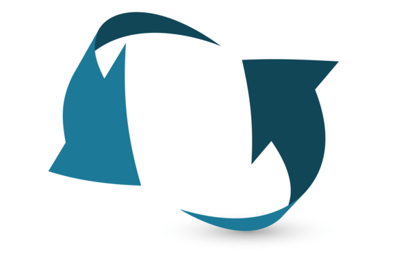 Blue 3d Arrows: The Repeat Motion Symbol for Dynamic Design