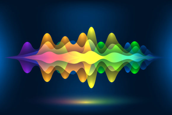 Colorful Voice Waves: A Dynamic Display Typeface