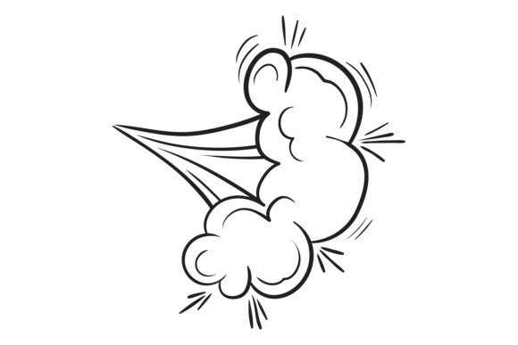 Comic Cloud Motion: Funny Air Blow Effec