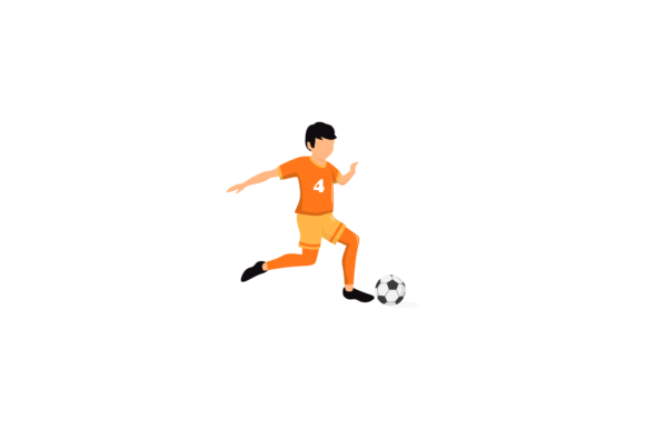Dynamic Action: Sport Soccer Shoot Motion Design Art