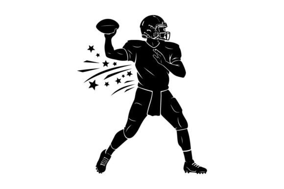 Dynamic Motion: The American Football Player Silhouette in Design