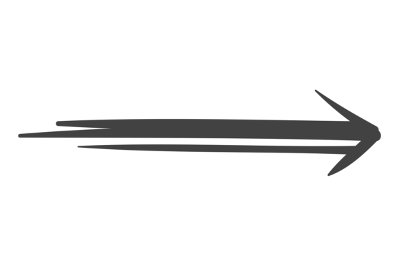 Forward Motion Sign. Sketch Black Arrow: A Dynamic Symbol for Modern Design
