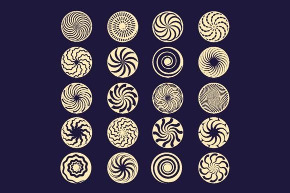 Hypnotic Spiral. Black Radial Motion: A Dynamic Design Asset