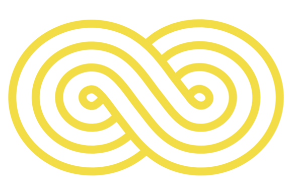 Loop Motion Sign Infinity Logo Yellow: Dynamic Design Asset