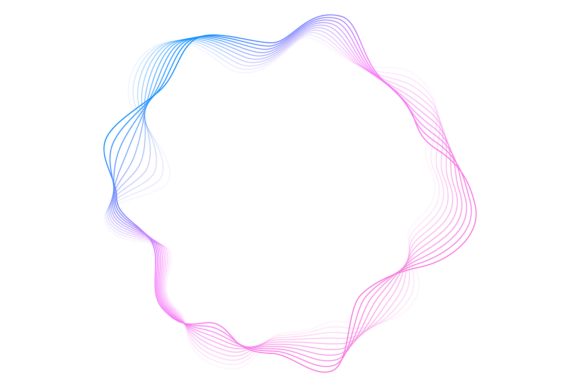 Neon Line Frame: The Dynamic Ring Template for Modern Design