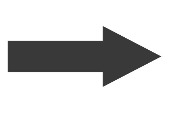 Right Arrow. Forward Motion. Simple Blac: Directing Visual Flow