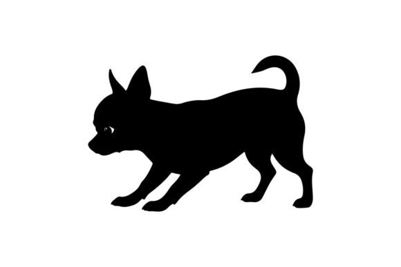 Silhouette of a Dog in Motion: Dynamic Vector Design for Creatives