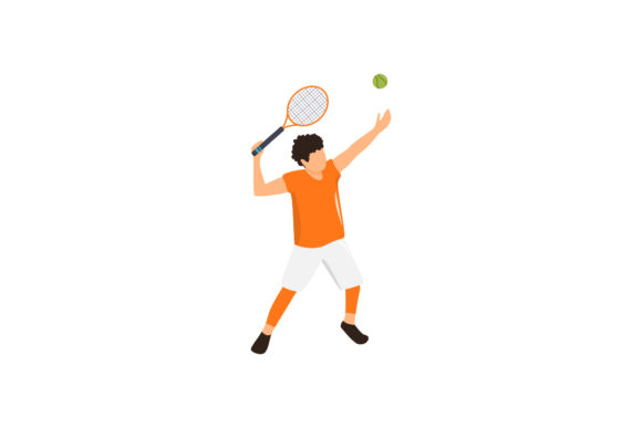 Sport Tennis Smash Motion Design Art: Dynamic Visuals